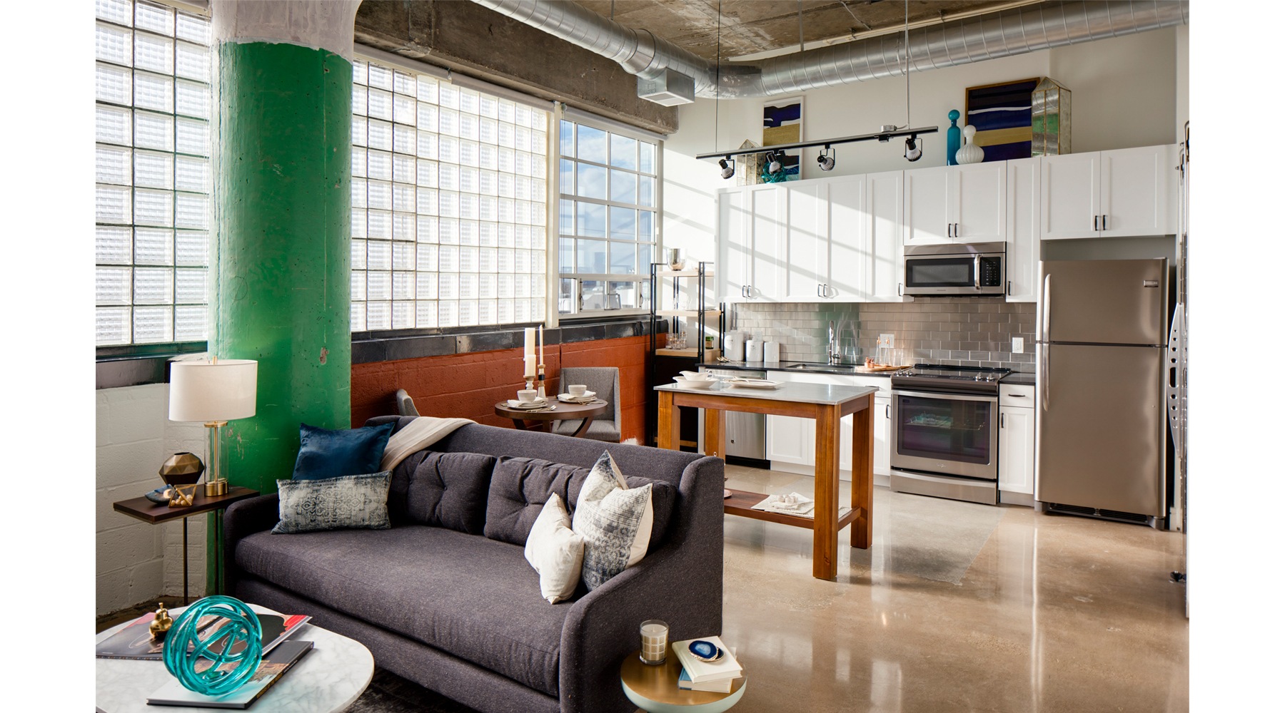 Large open-concept living Large open-concept living